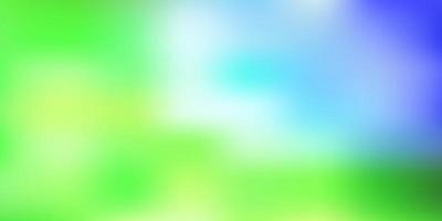 Light blue, green vector abstract blur template.