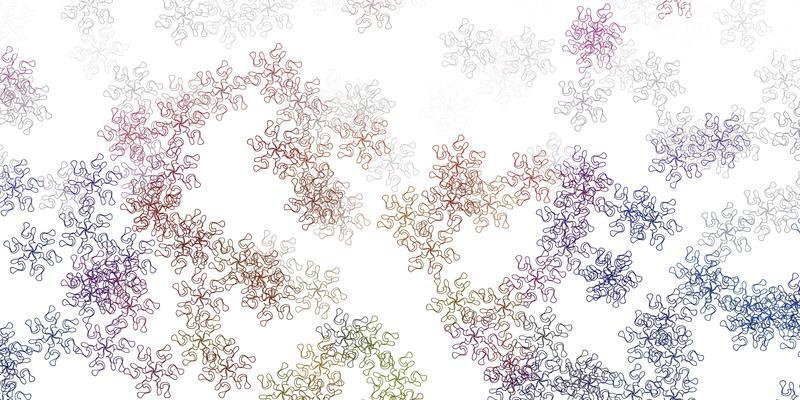 Light pink, yellow vector natural layout with flowers.