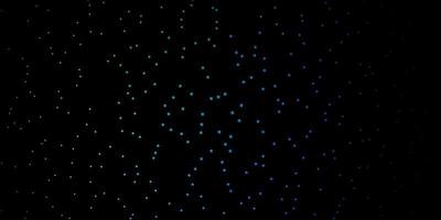 Dark Blue, Green vector template with neon stars.