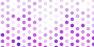 Light purple vector background with bubbles.