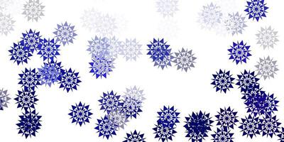 Light purple vector template with ice snowflakes.