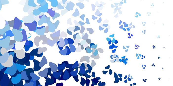 Fondo de vector violeta claro con formas aleatorias.