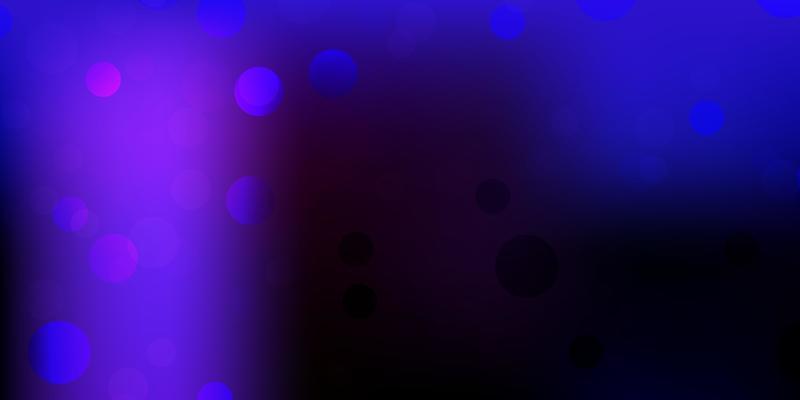 Dark pink, blue vector template with abstract forms.