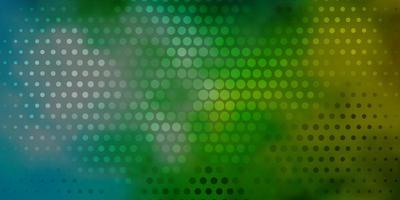 Light Blue, Green vector texture with disks.