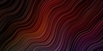 Dark Blue, Red vector texture with curves.