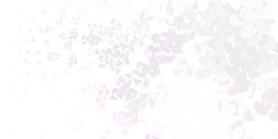 Light purple vector pattern with abstract shapes.