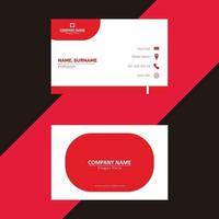 Corporate business card template vector