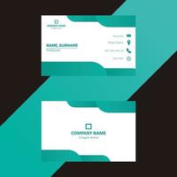 Corporate business card template vector