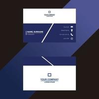 Corporate business card template vector