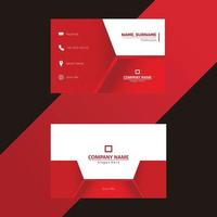 Corporate business card template vector