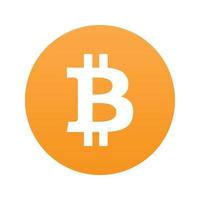 Bitcoin emblem vector
