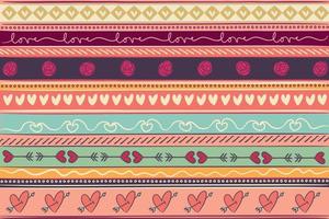 Background Texture Love Pattern for Valentine's Day vector