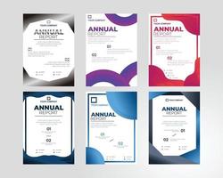 10 template brochure or annual report template Vector