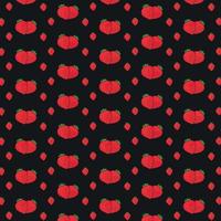 Pattern with strawberries vector