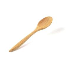 Wood spoon isolated photo