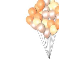 Celebration background with realistic balloon vector. design 3d illustration vector