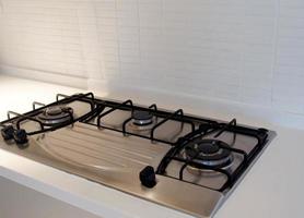 Modern gas stove photo