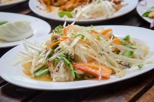 Papaya and crab salad photo