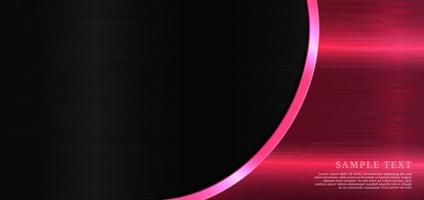 Background pink metal with space for text and message template design. vector