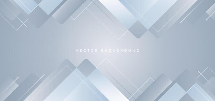 Abstract background geometric white and gray overlapping style modern design. vector