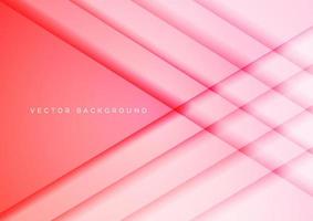 Abstract red pink geometric overlapping background. vector