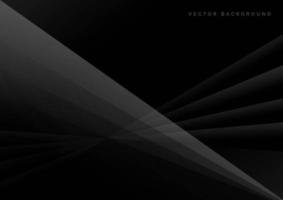Abstract geometric black and grey diagonal background. vector