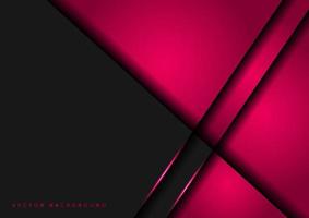 Abstract pink grey overlapping layers design modern futuristic background with pink light effect. vector