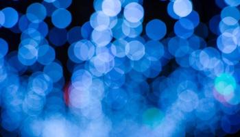 Blue light bokeh background photo