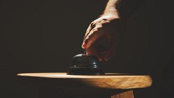 Service bell on a stool photo