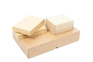 Small brown cardboard boxes photo