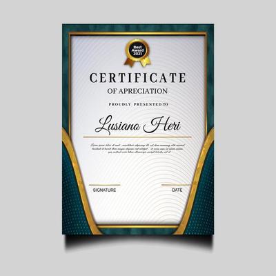 beautifull diploma certificate archievement template