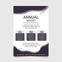 Simple Business Anual Report Template vector