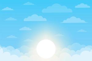 Blue sky vector background