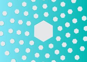 Abstract circular hexagon background vector