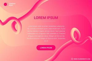Beautiful banner with colorful fluid background vector