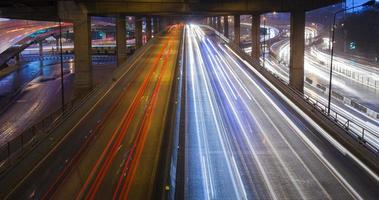 Traffic at night photo