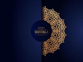 Luxury mandala design golden abstract background vector