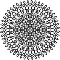 mandala con adornos vector