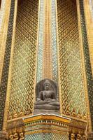 Buddha statue in a temple in Thailand photo