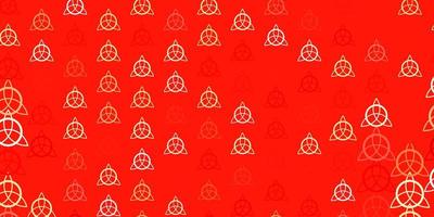 Light Red vector pattern with magic elements.