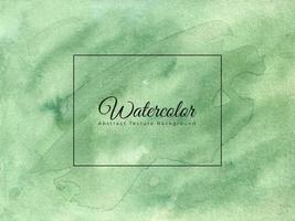 Watercolor abstract background in green color vector