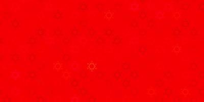 Dark red vector texture with disease symbols.
