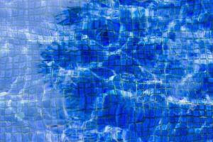 Blue swimming pool floor for background photo