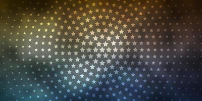 Light Blue, Red vector texture with beautiful stars.