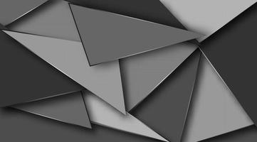 abstract vector background. overlapping gray triangular designs with shadows