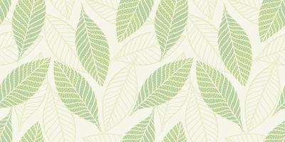 Artistic seamless pattern with abstract leaves. Modern design for paper, cover, fabric, interior decor and other. vector