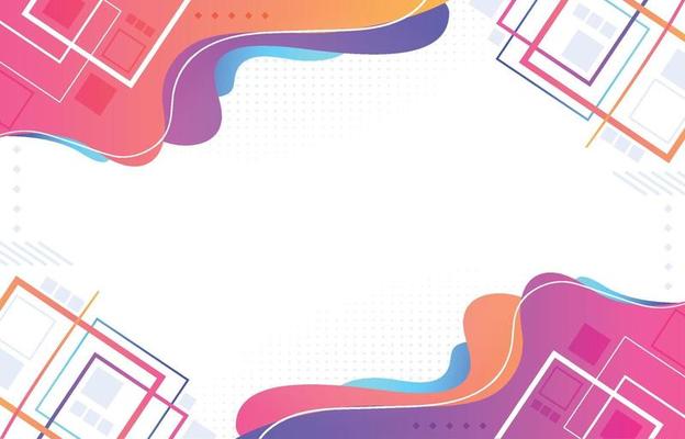 Colorful Geometric Wave Abstract Background