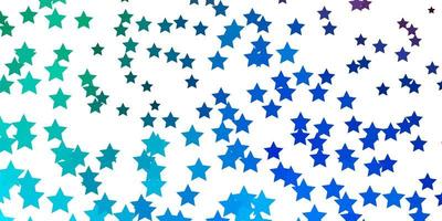 Light Blue, Red vector texture with beautiful stars.