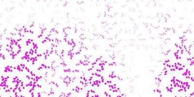Light purple, pink vector pattern with abstract shapes.