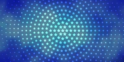 Light Blue, Red vector pattern with abstract stars.